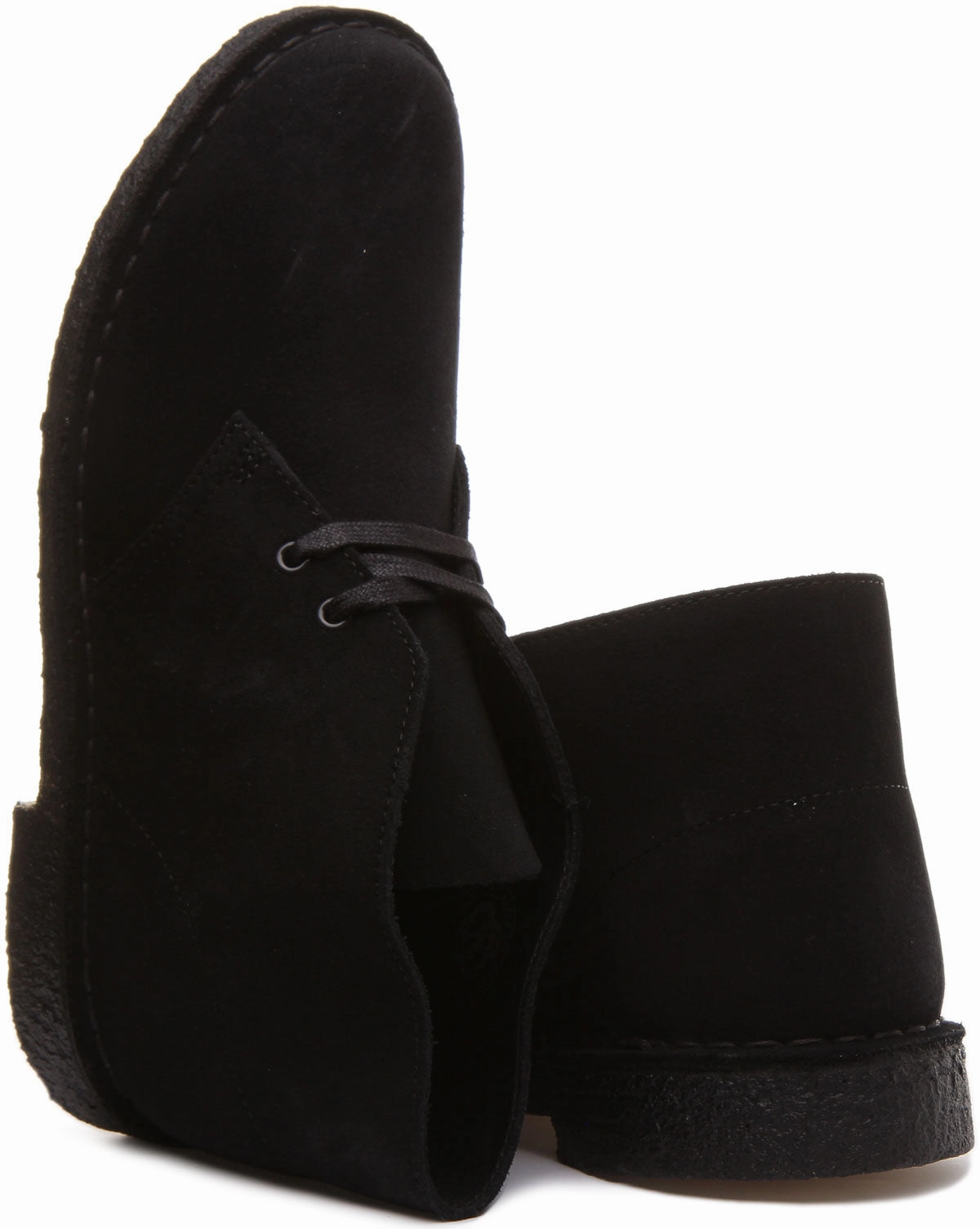 Aero Support Clarks Originals Desert Boot In Black Suede For Men