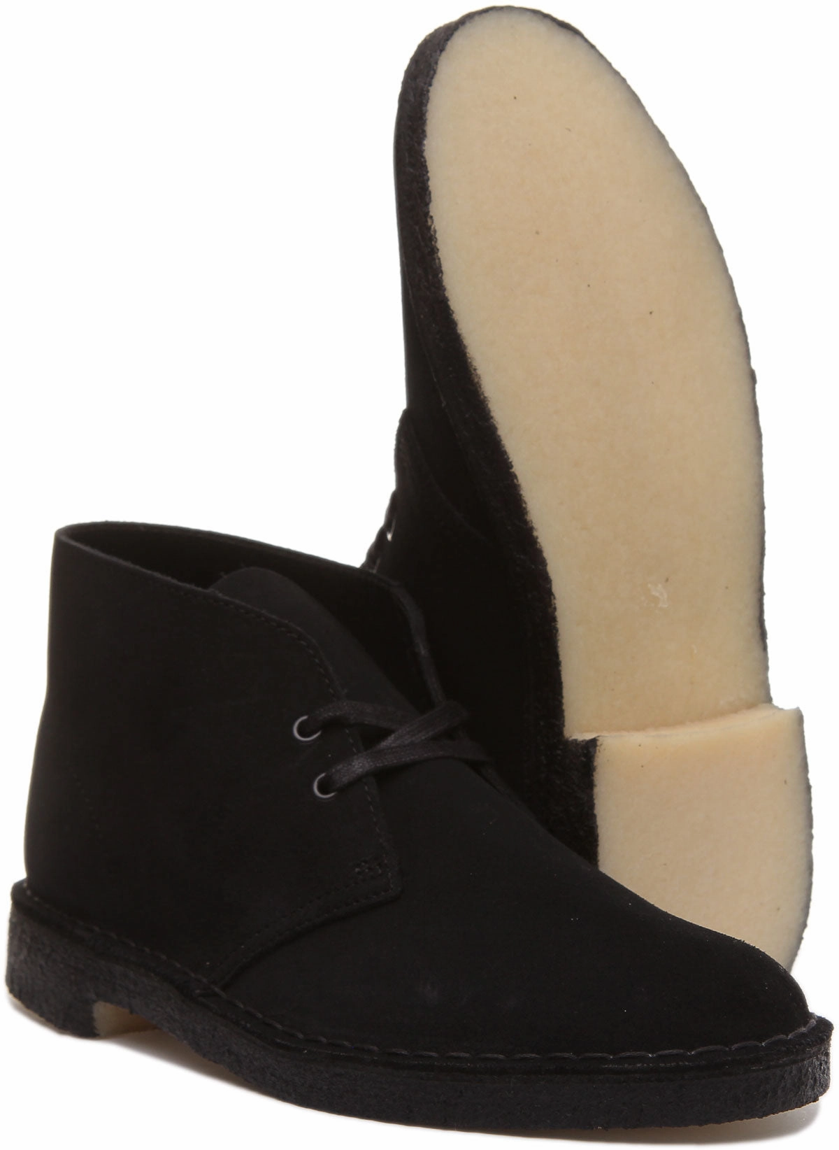 Aero Support Clarks Originals Desert Boot In Black Suede For Men