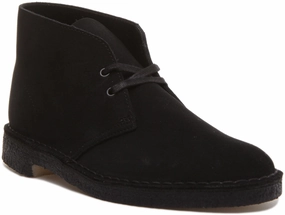 Extreme Cold Shock Absorber Clarks Originals Desert Boot In Black Suede For Men