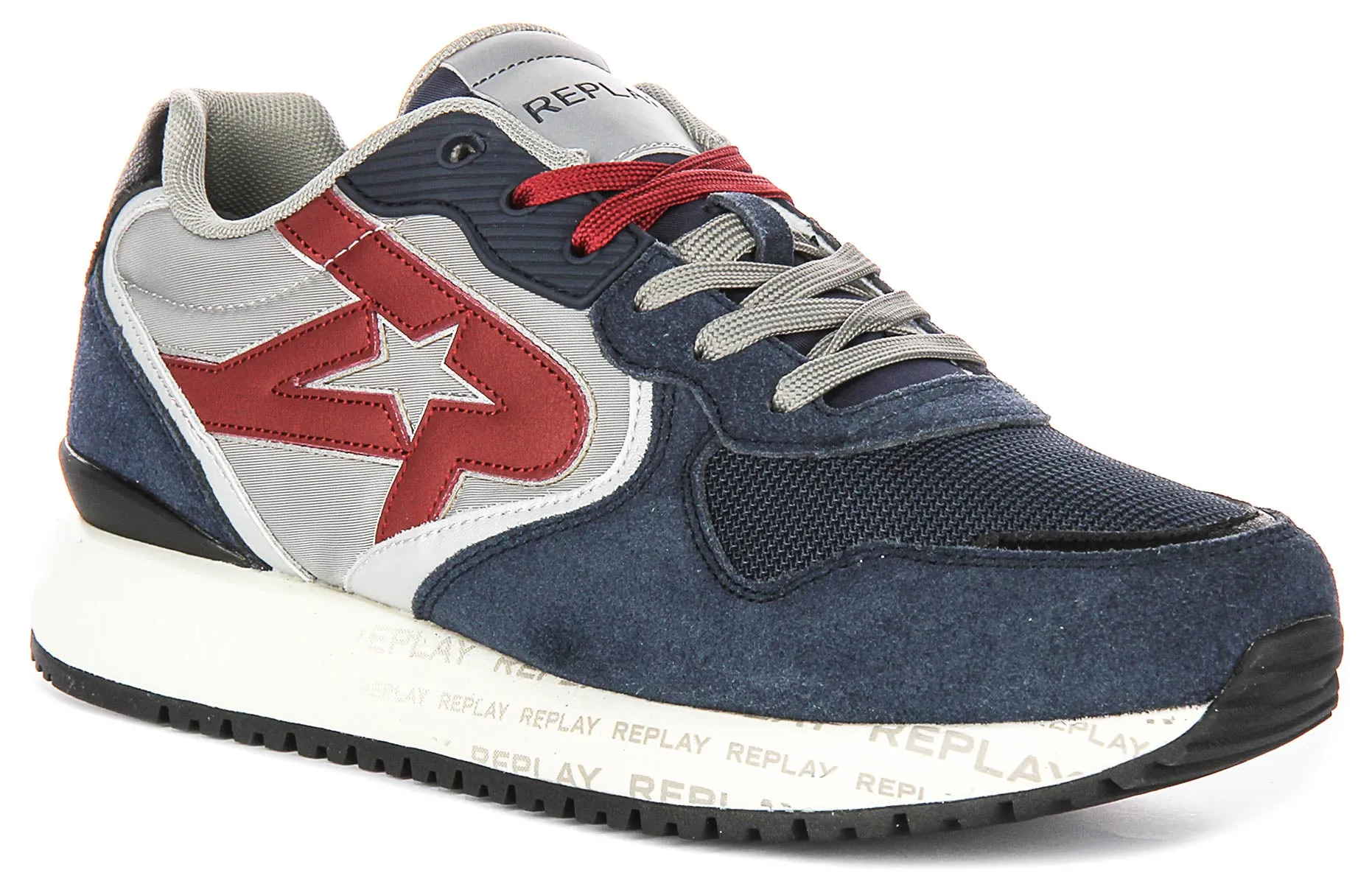 Replay Fiber M Sense In Navy Red For Men Outdoor Use Cross Workout