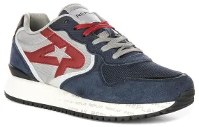 Replay Fiber M Sense In Navy Red For Men Outdoor Use Cross Workout