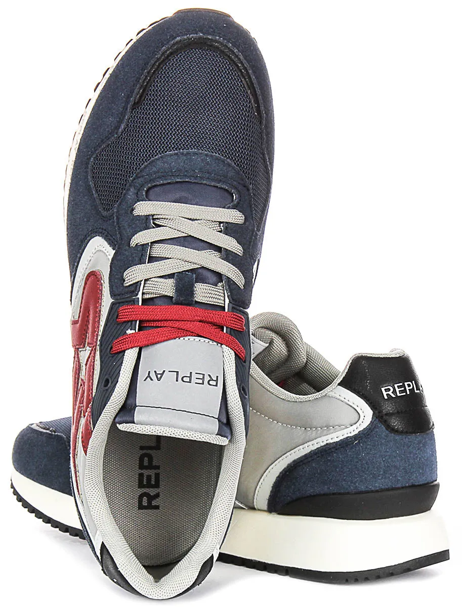 Aerodynamic Replay Fiber M Sense In Navy Red For Men