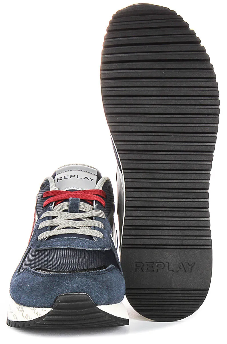 Aerodynamic Replay Fiber M Sense In Navy Red For Men