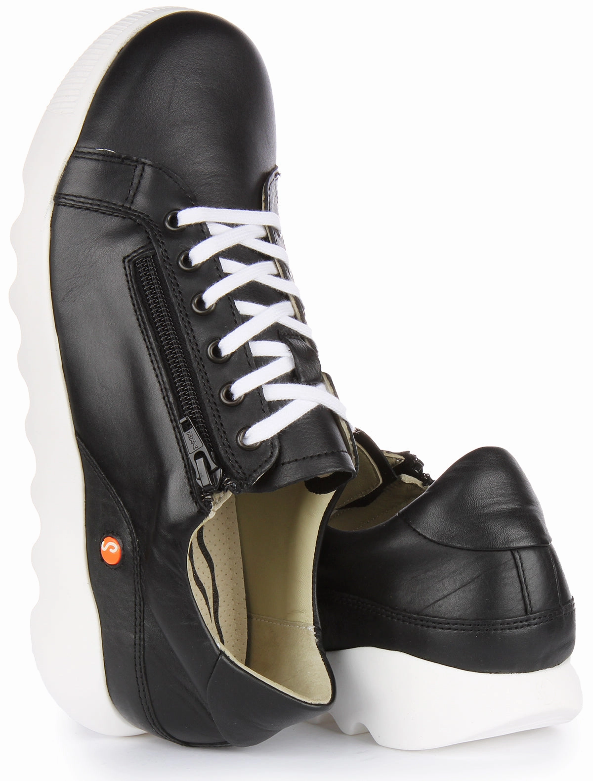 Agile Fit Softinos Whiz Smooth In Black For Women