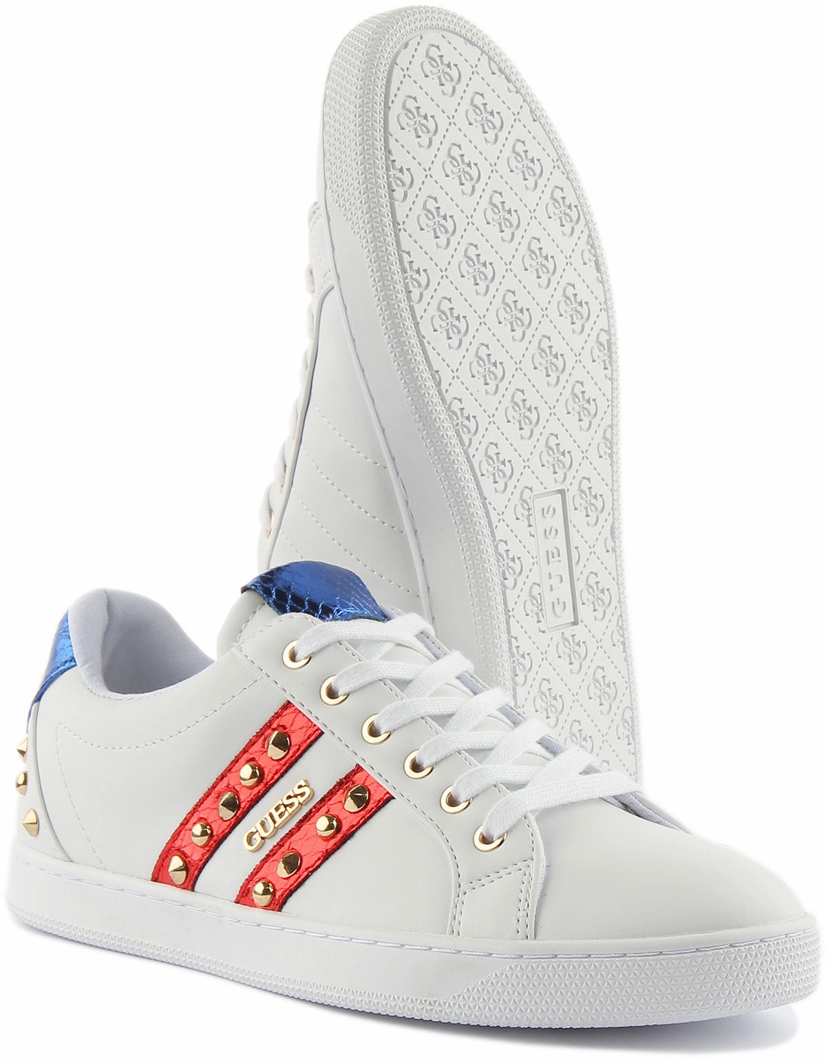 Agile Move Guess Rassta Studded White For Women