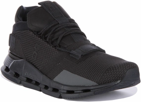 Reinforced Seams On Running Cloudnova In Black For Men