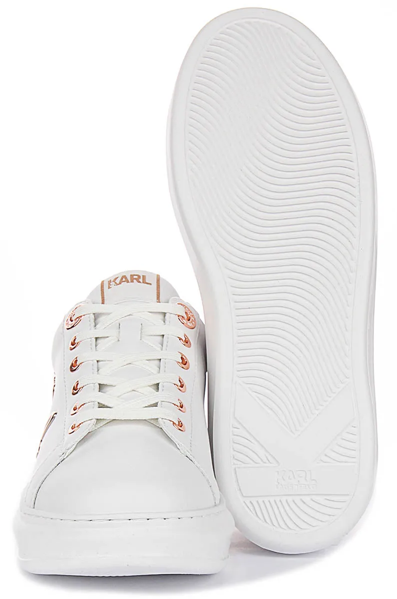 Agility Core Karl Lagerfeld Kapri Signature Logo In White For Women