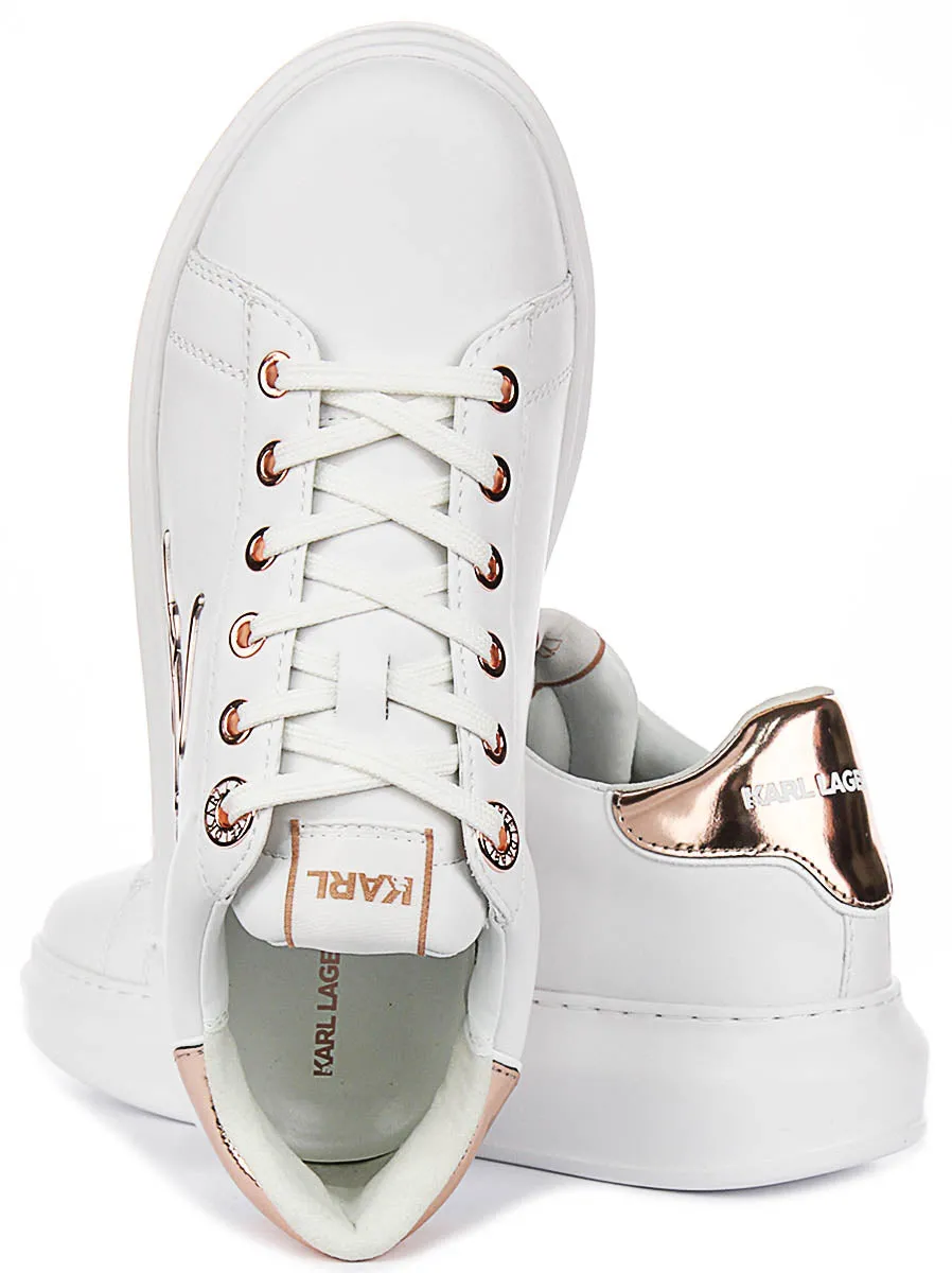 Agility Core Karl Lagerfeld Kapri Signature Logo In White For Women