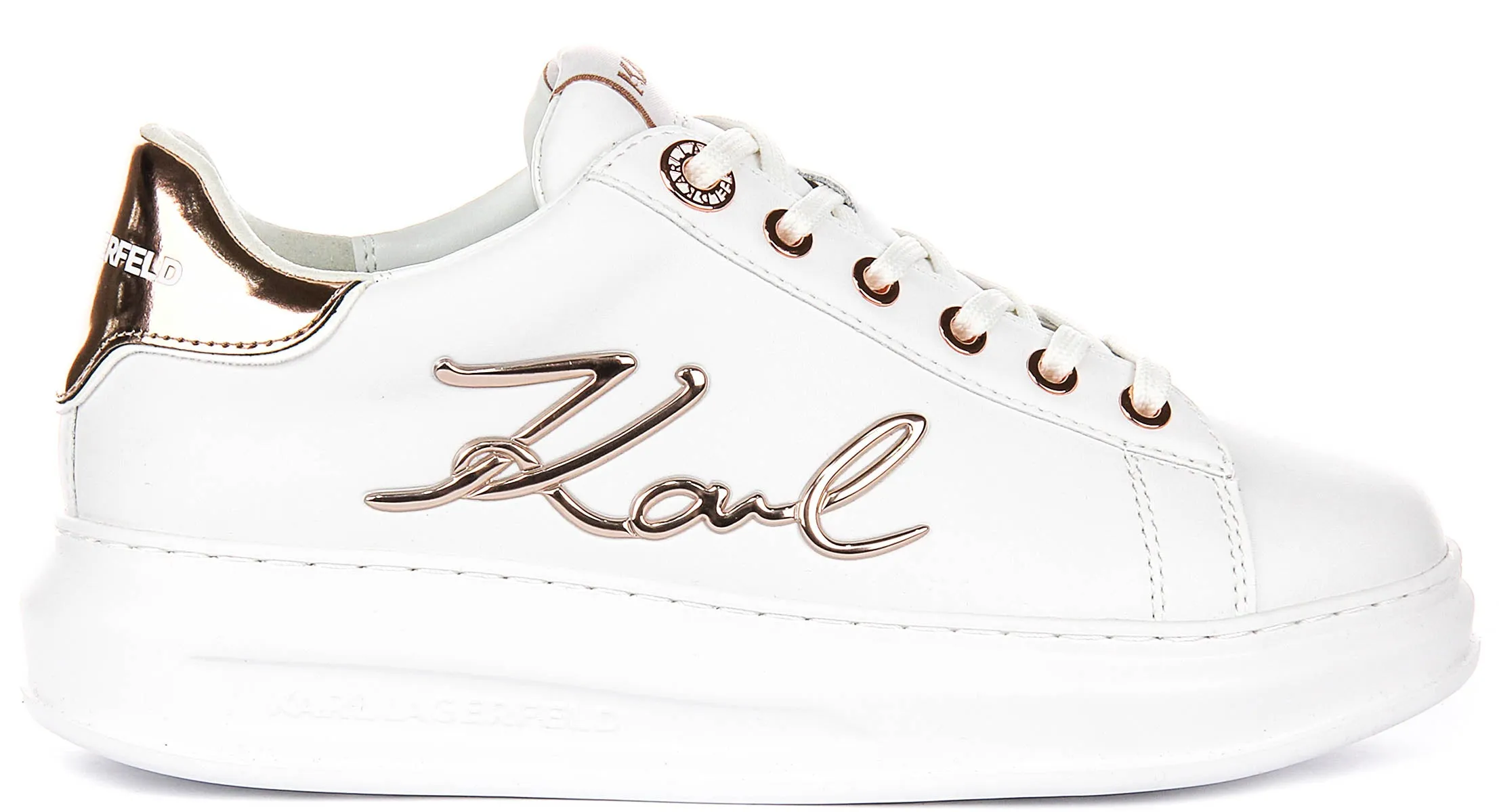 Agility Core Karl Lagerfeld Kapri Signature Logo In White For Women