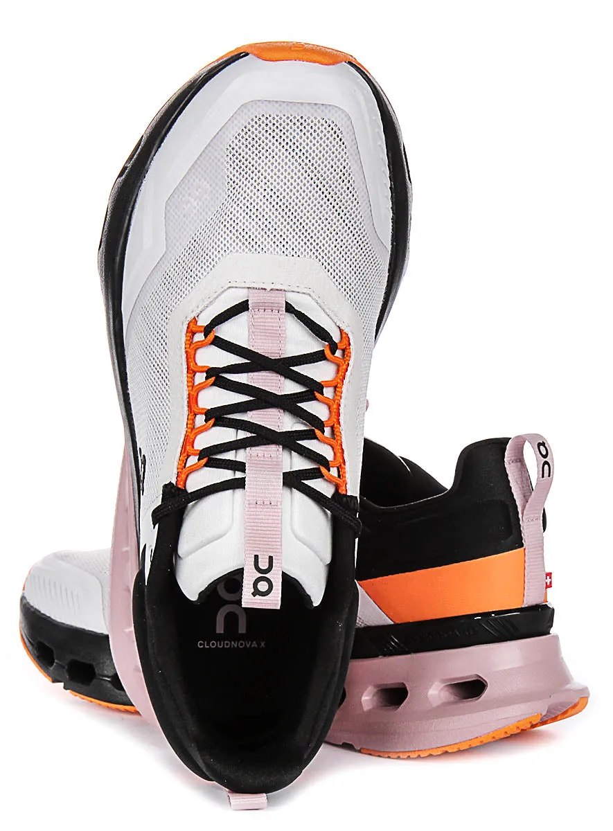 Agility Move On Running Cloudnova X In Grey Orange For Women