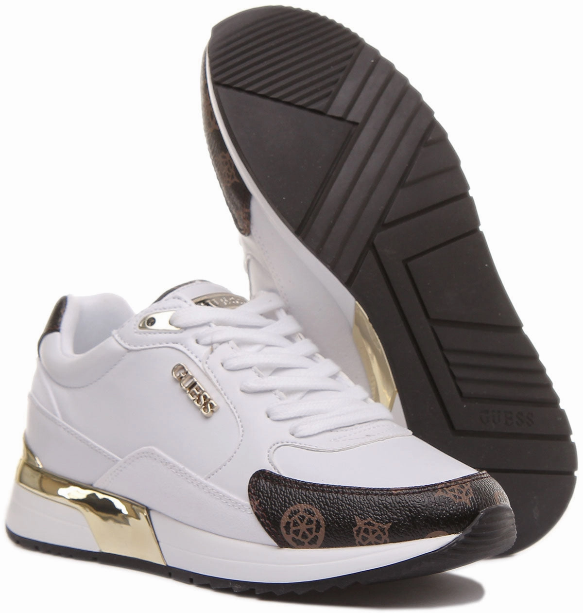 Agility Core Guess Moxea In White Brown For Women