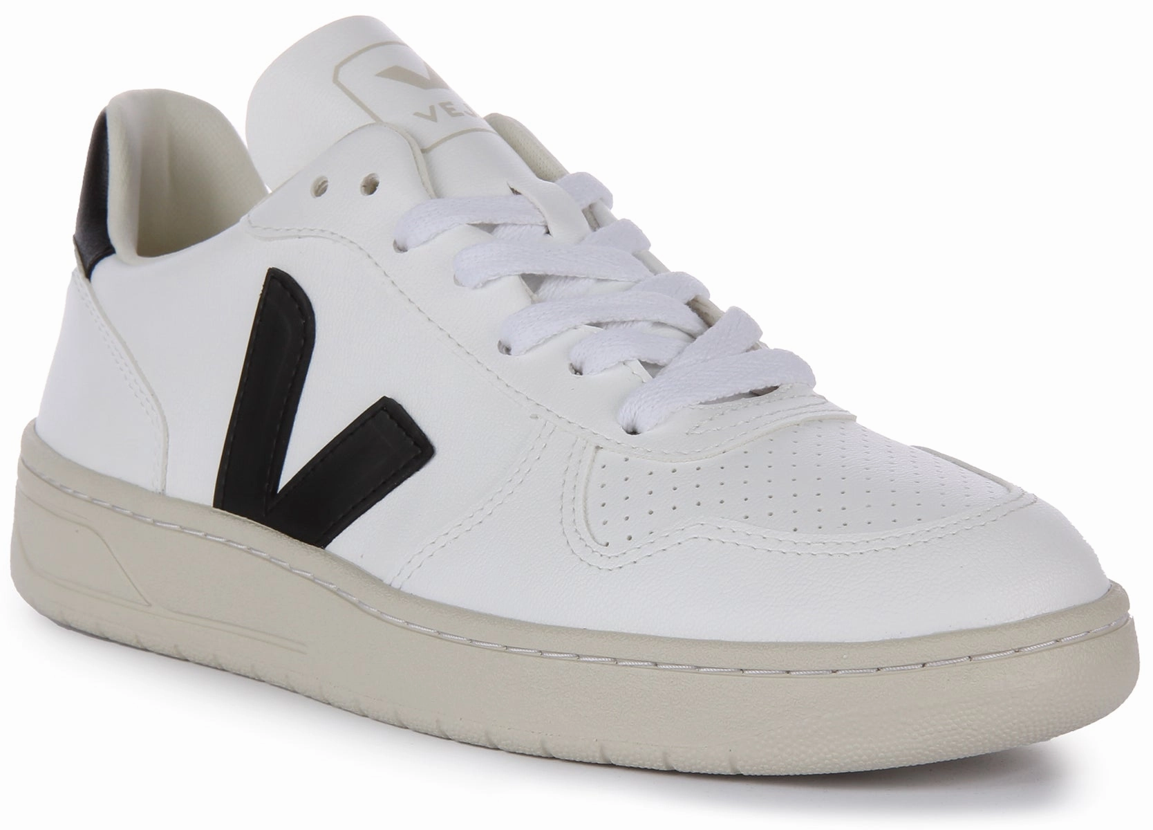 Veja V-10 Cwl In White Black For Men Quick Fit