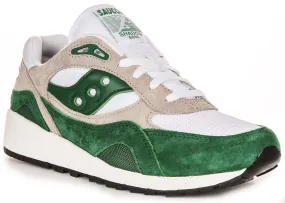 Sporty Look Materials used promote all-day active comfort Saucony Shadow 6000 In Green For Unisex