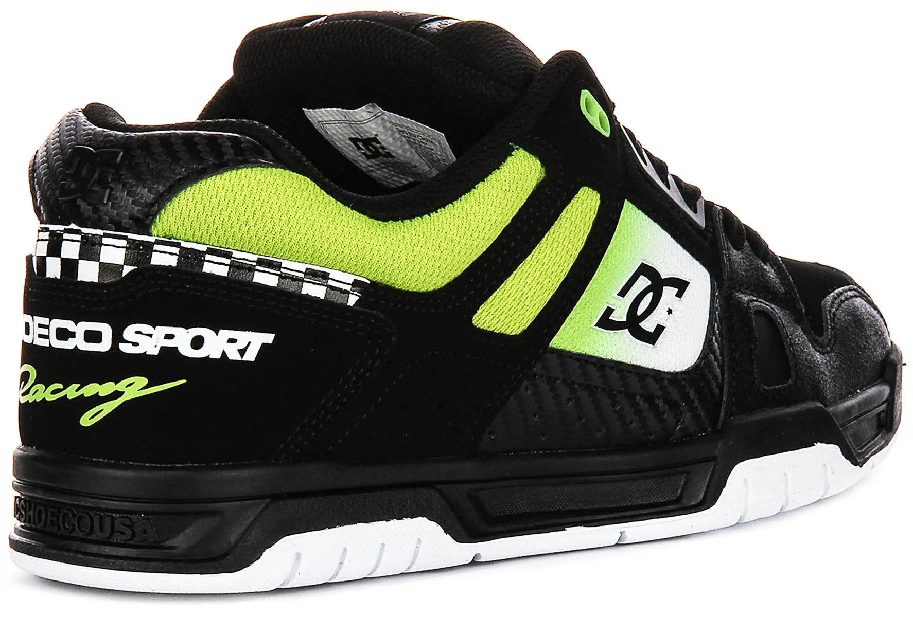 Air Cell Dc Shoes Stag SE In Black Green For Men