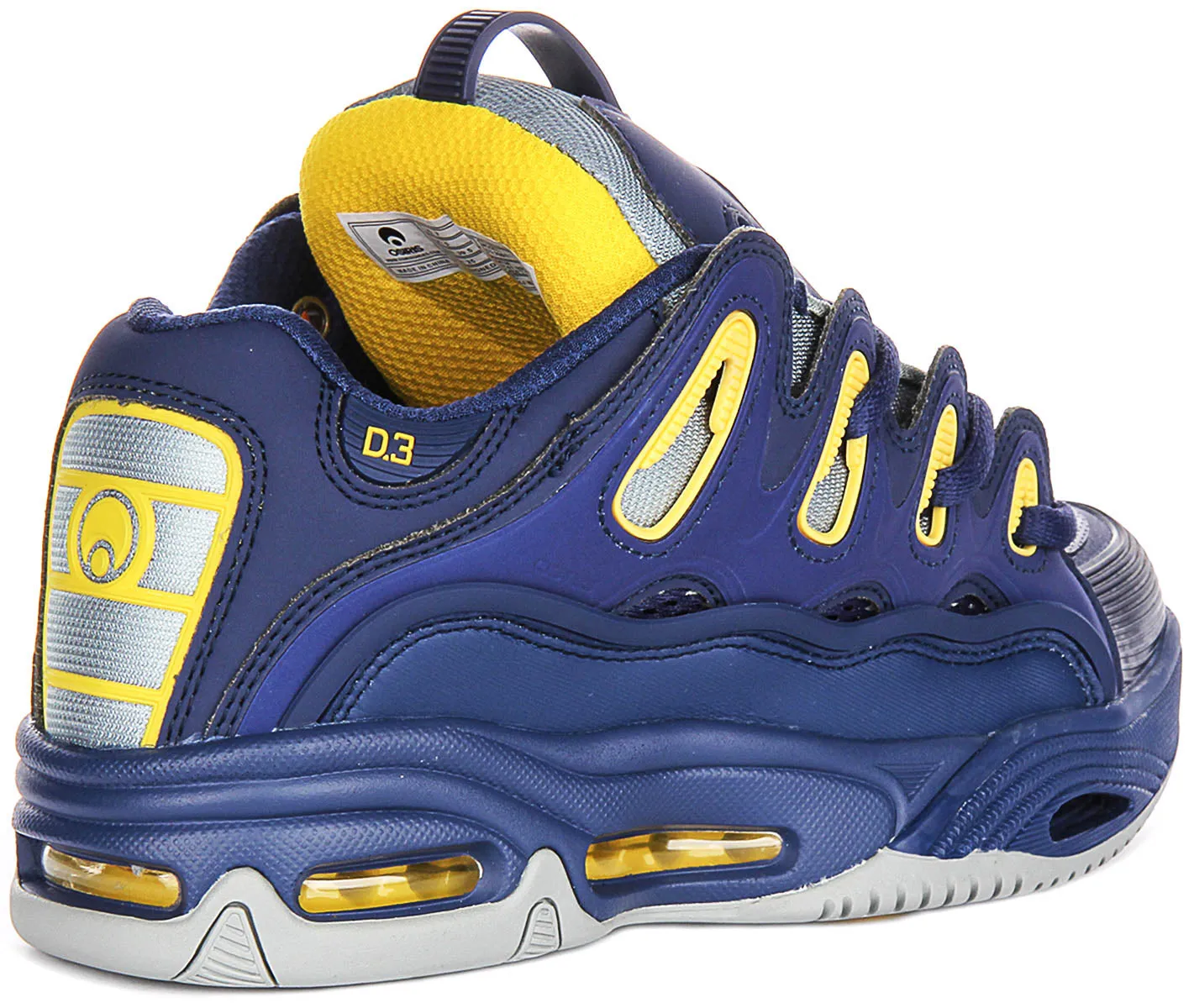 Air Mesh Osiris D3 2001 In Blue Yellow For Men
