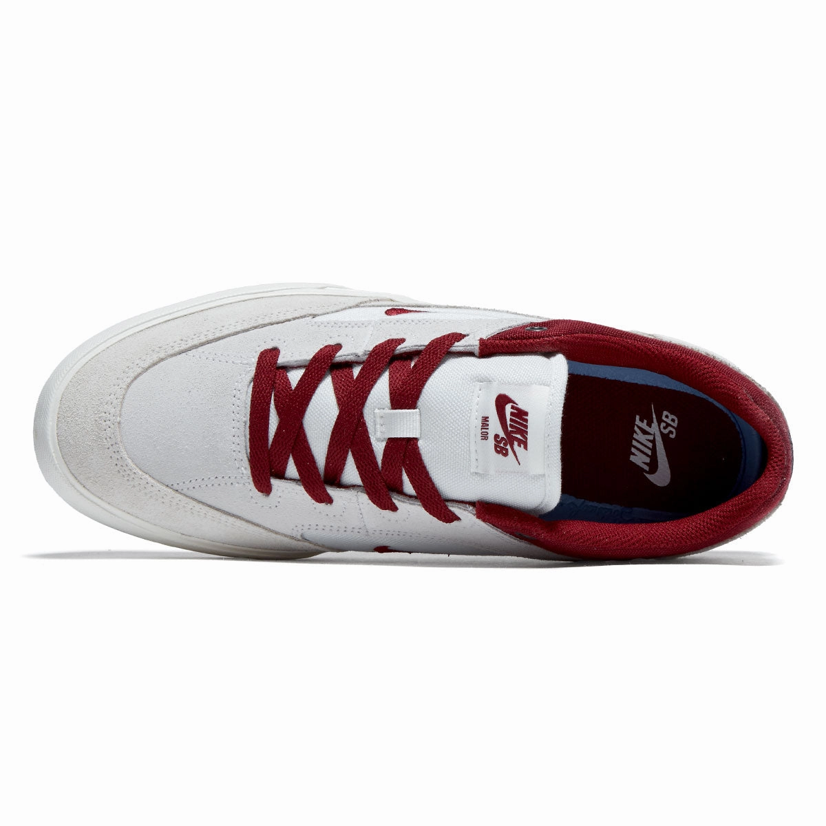 Air Comfort Nike SB Malor Shoes - Summit White/Team Red/Phantom Sail
