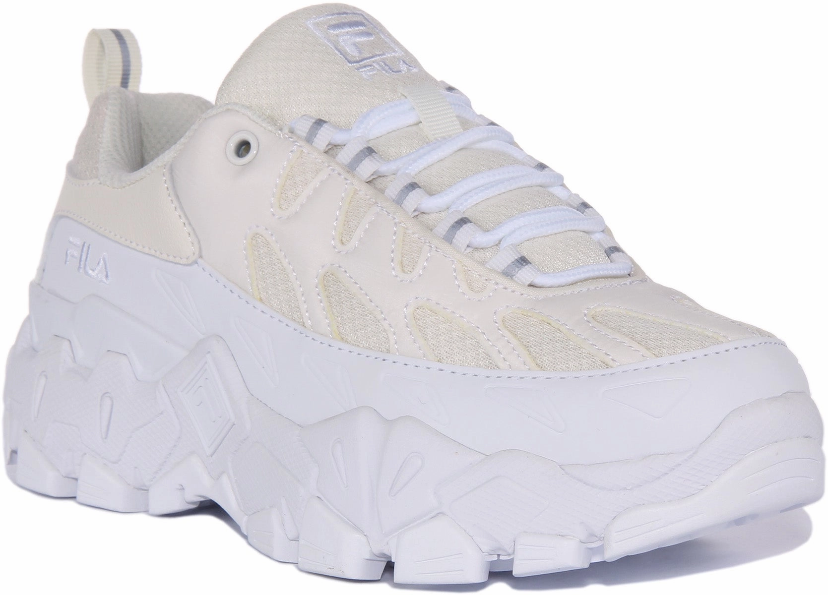 Fila Raid Chunky Trainer In White Training Habit