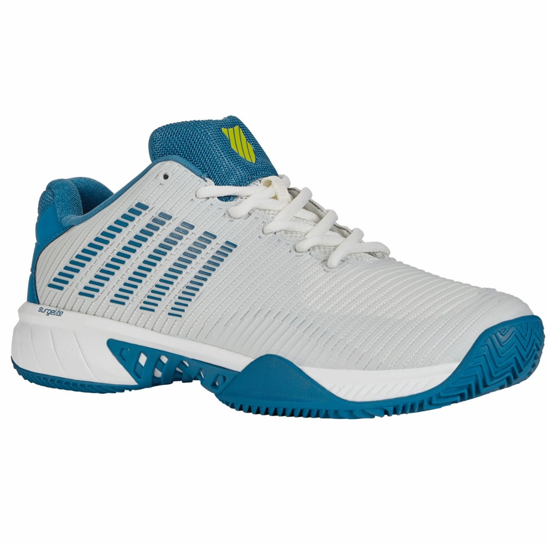Air Flow K Swiss Hypercourt Express HB  Mens Tennis Shoes -  White/Celestial/Primrose