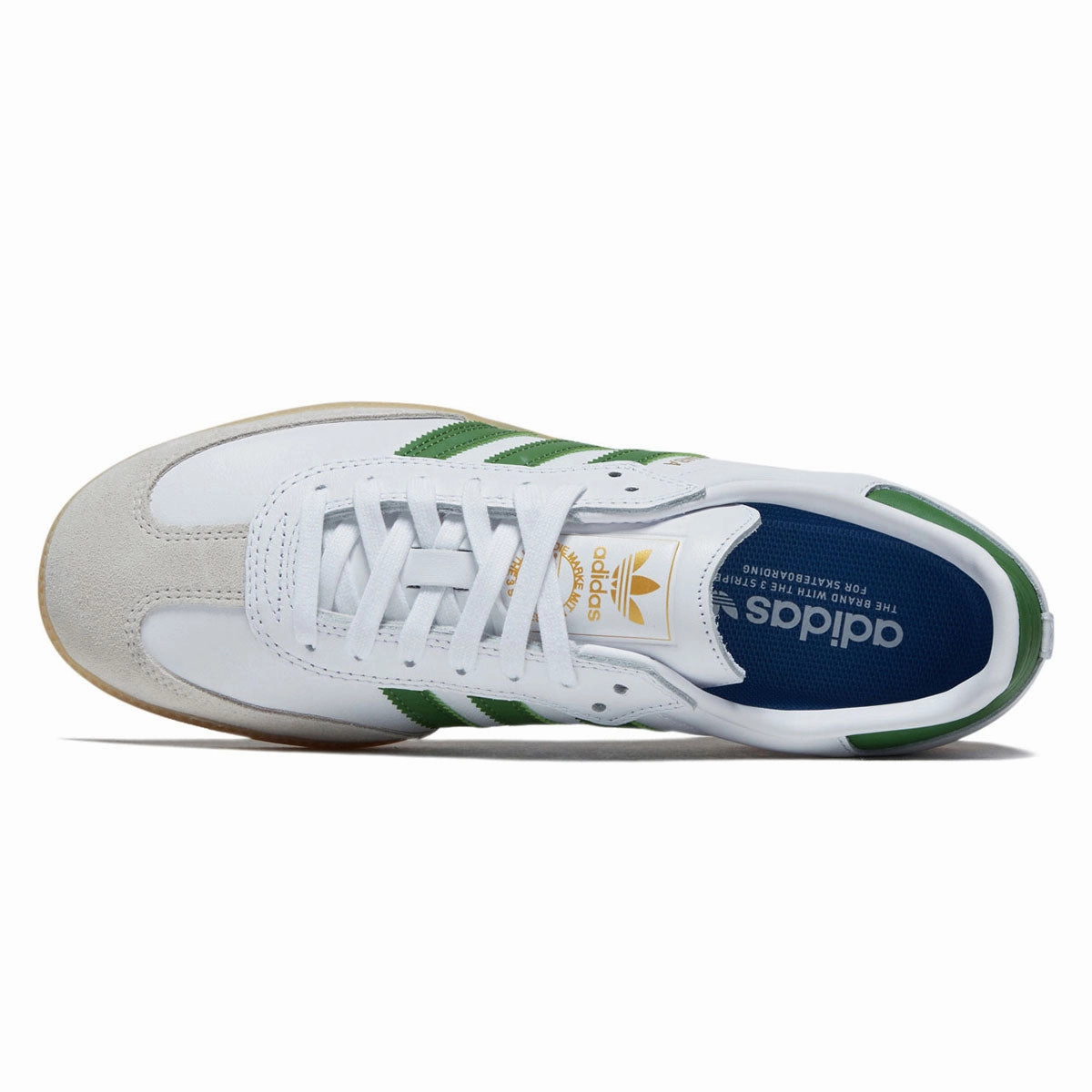 Air Flow Pro Adidas Samba ADV Shoes - Ftwr White/Green/Gum