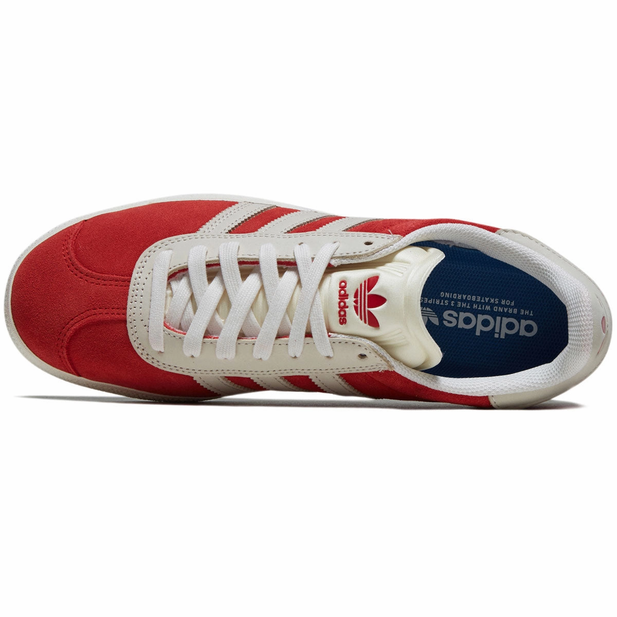 Air Force Adidas Gazelle Adv Shoes - Better Scarlet/Core White/Gold Metallic