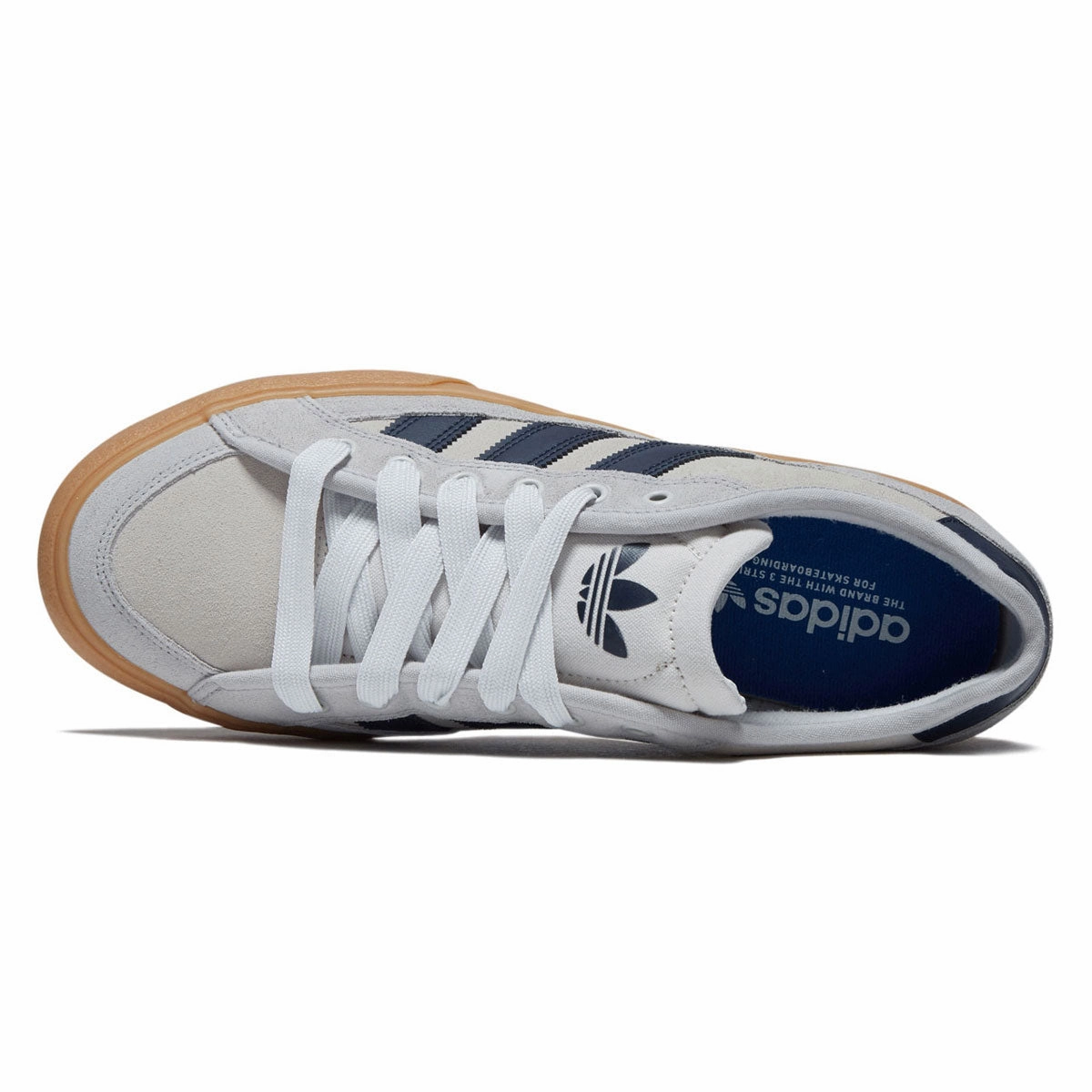 Air Glide Adidas Court TNS Premiere Shoes - Grey/Core Navy/Gum