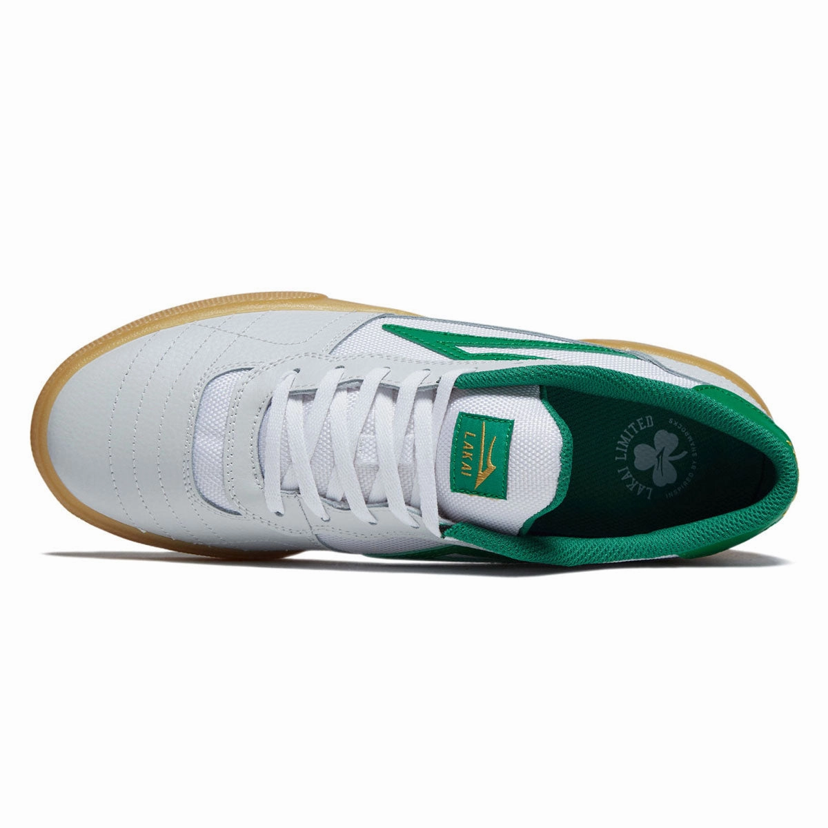 Air Move Pro Lakai Cambridge Shoes - White/Green Leather