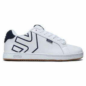 Sleek Edge Hard Support Etnies Fader Shoes - White/White/Navy