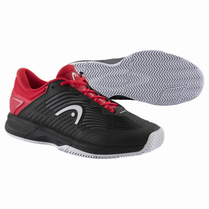 Head Revolt Pro 4.5 Clay Men Tennis Shoes - Black/Red