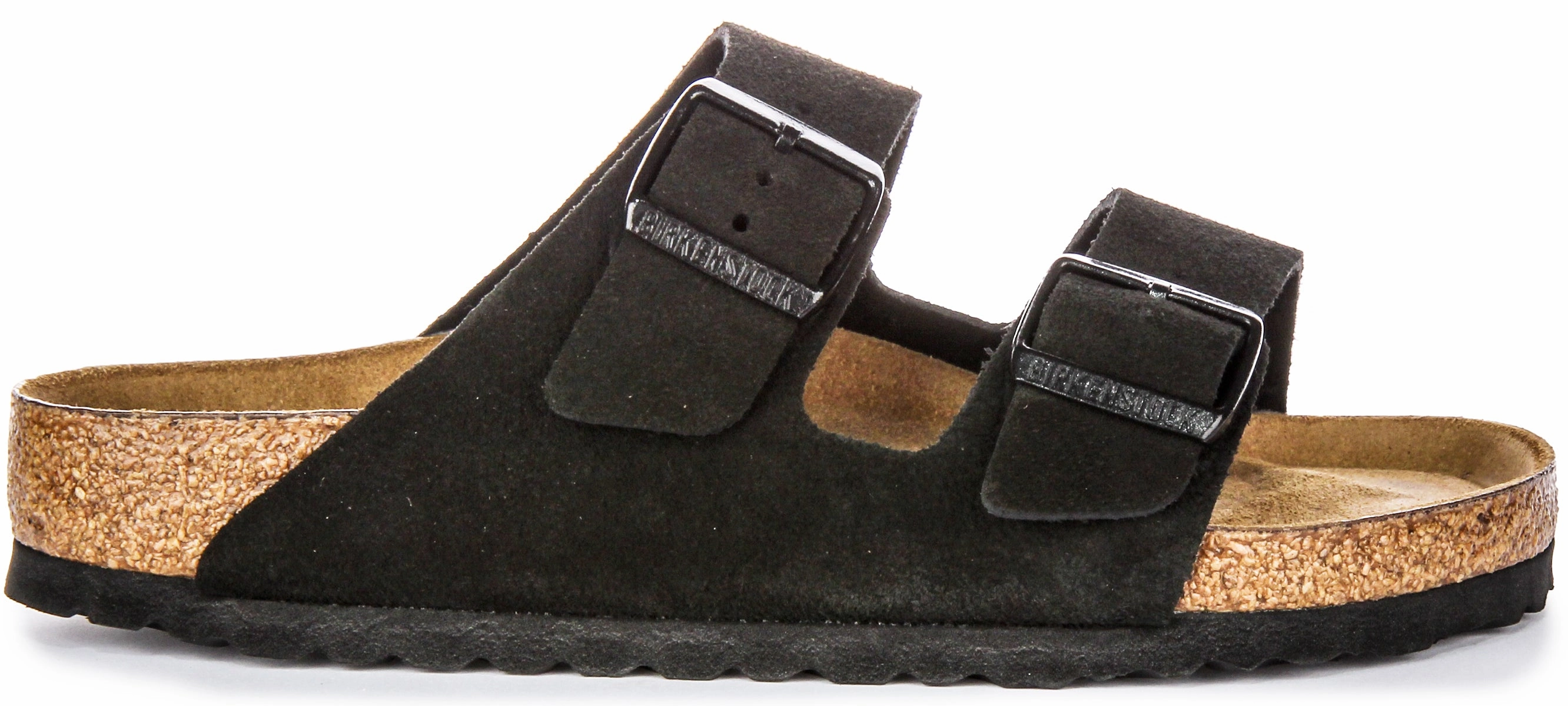 Air Ventilation Birkenstock Arizona Soft Footbed In Black Suede | Regular Fit