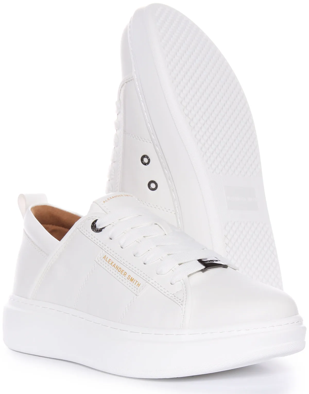 Alexander Smith Trainers In White For Men Pace Control