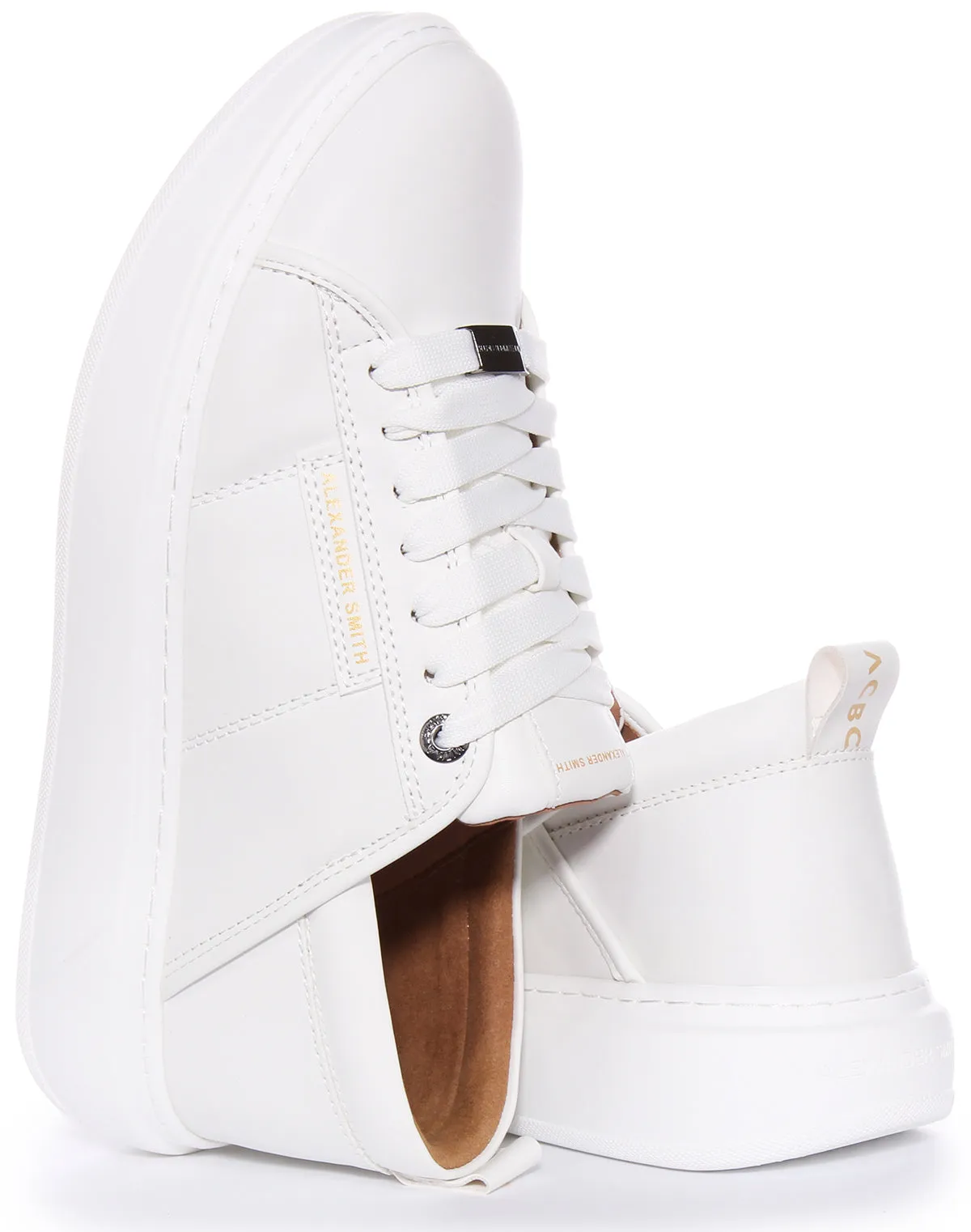 Alexander Smith Trainers In White For Men Pace Control