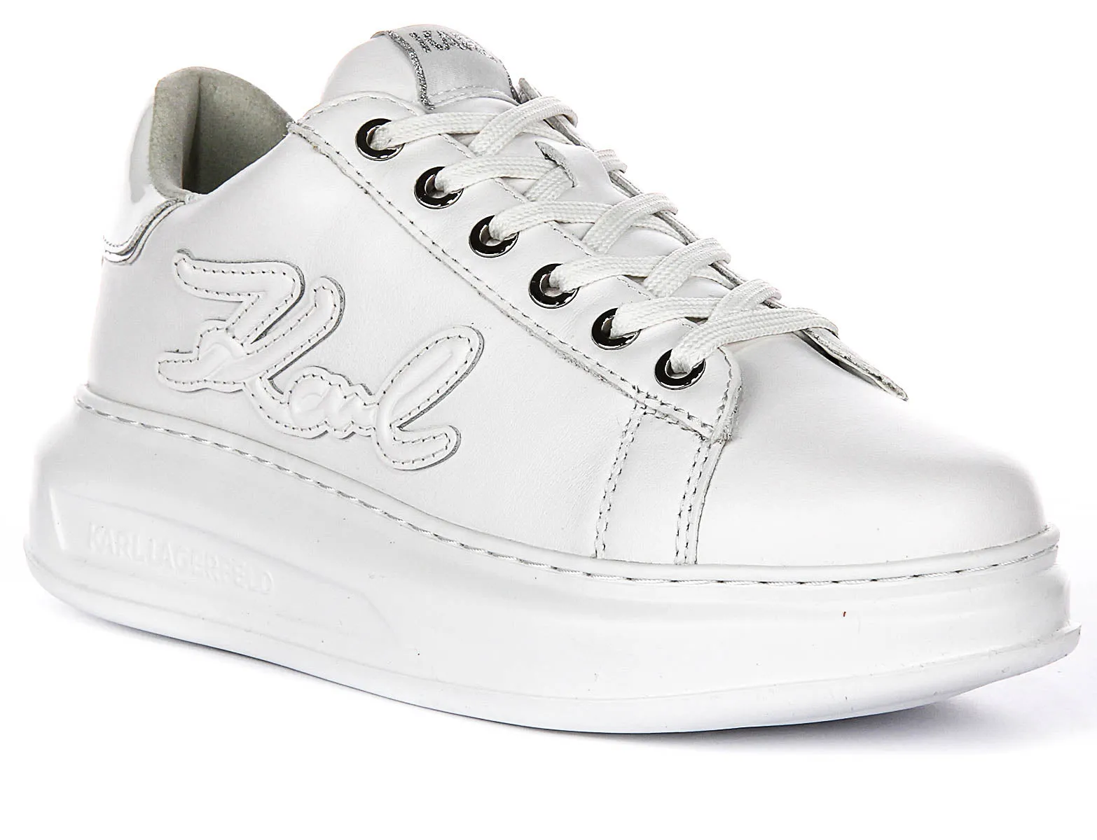 Karl Lagerfeld Kapri Signia In White For Women Muscle Training