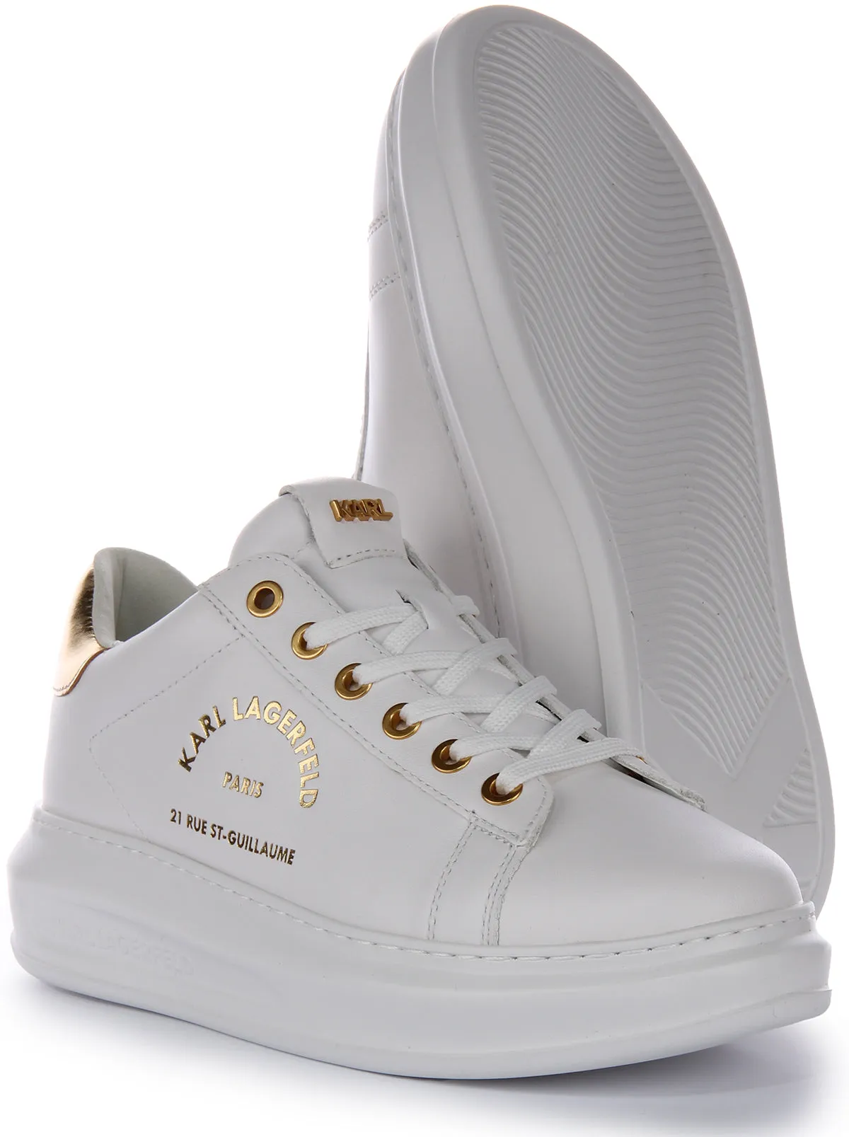 All Day Comfort Karl Lagerfeld Maison Karl In White Gold For Women
