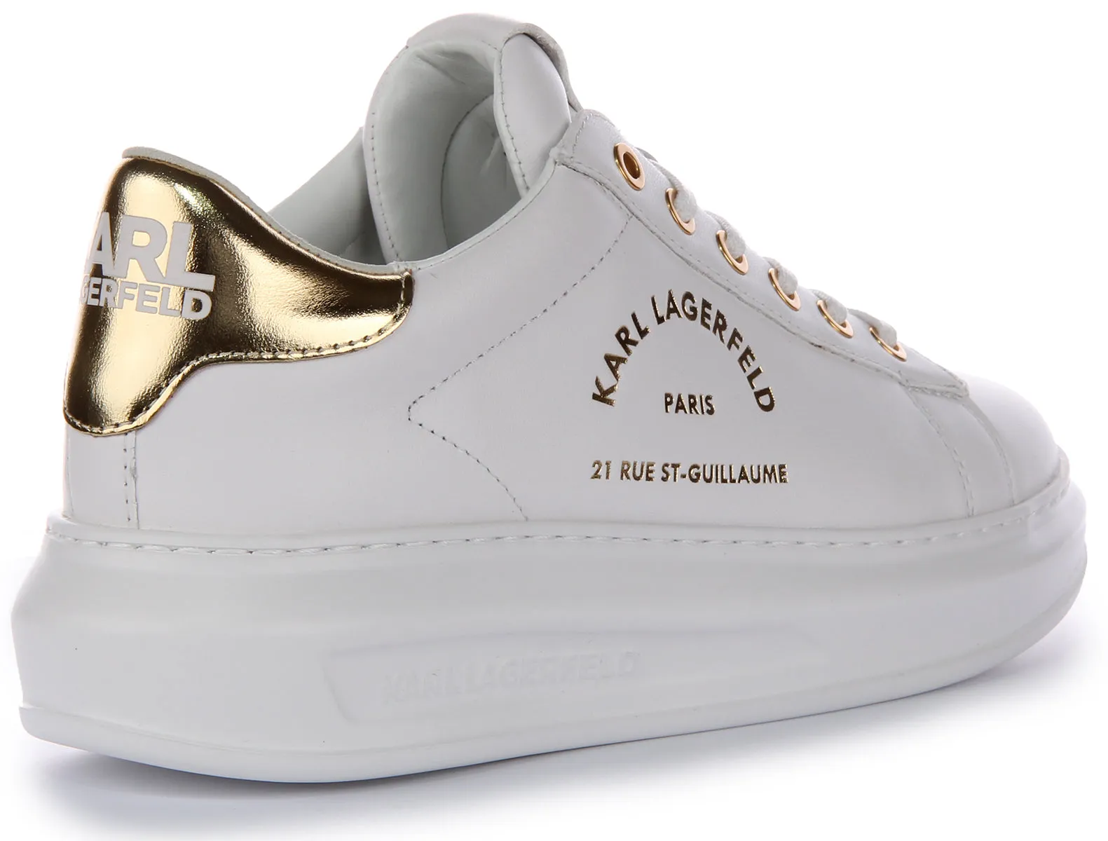 All Day Comfort Karl Lagerfeld Maison Karl In White Gold For Women