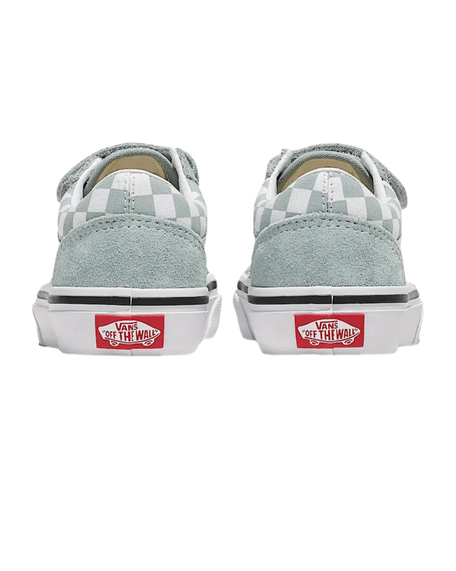 All-Day Cushioning VANS Old Skool V Color Theory Checkerboard Grey Kids (LF)