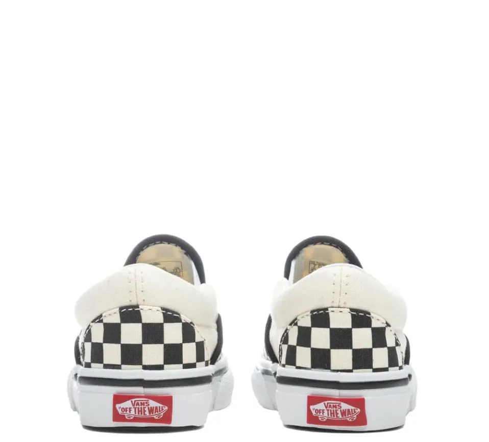 All-day Traction VANS Toddlers Slip on Checkerboard Blk & Wht Checkerboard / White (LF WH)