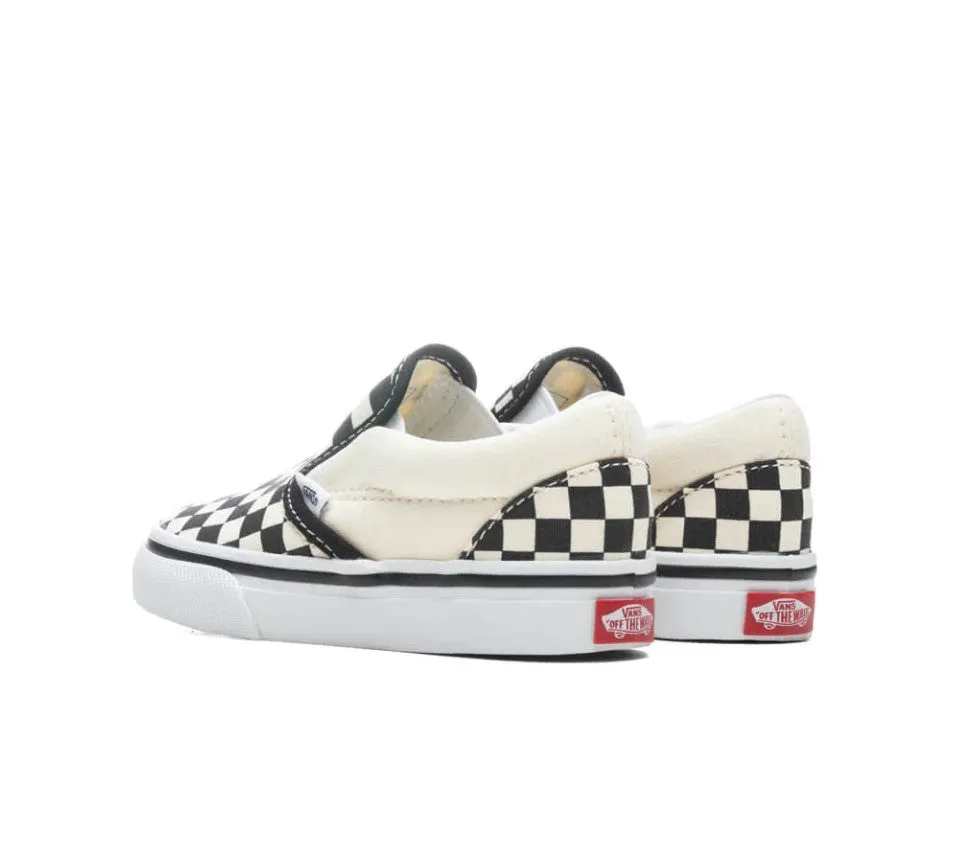 All-day Traction VANS Toddlers Slip on Checkerboard Blk & Wht Checkerboard / White (LF WH)