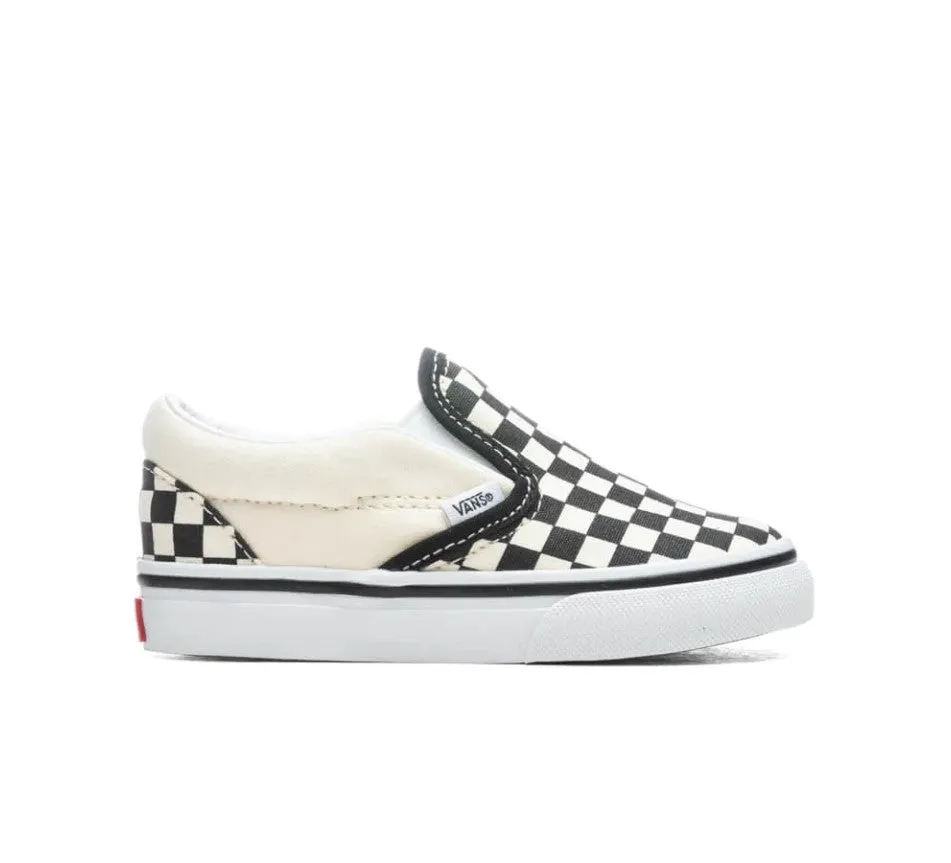 Glam fit Neutral design VANS Toddlers Slip on Checkerboard Blk & Wht Checkerboard / White (LF WH)