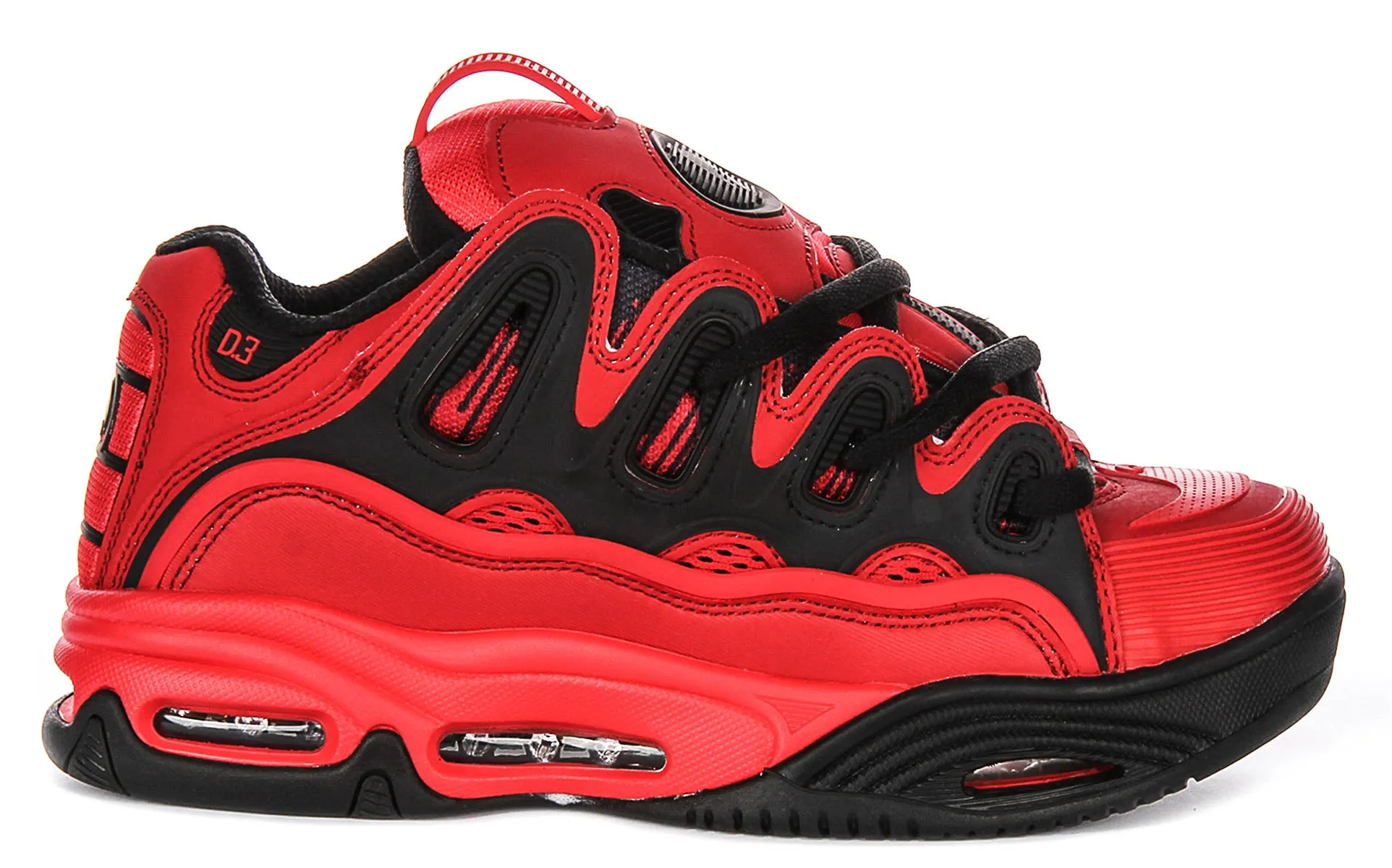All-Purpose Wear Osiris D3 2001 In Red Black For Men