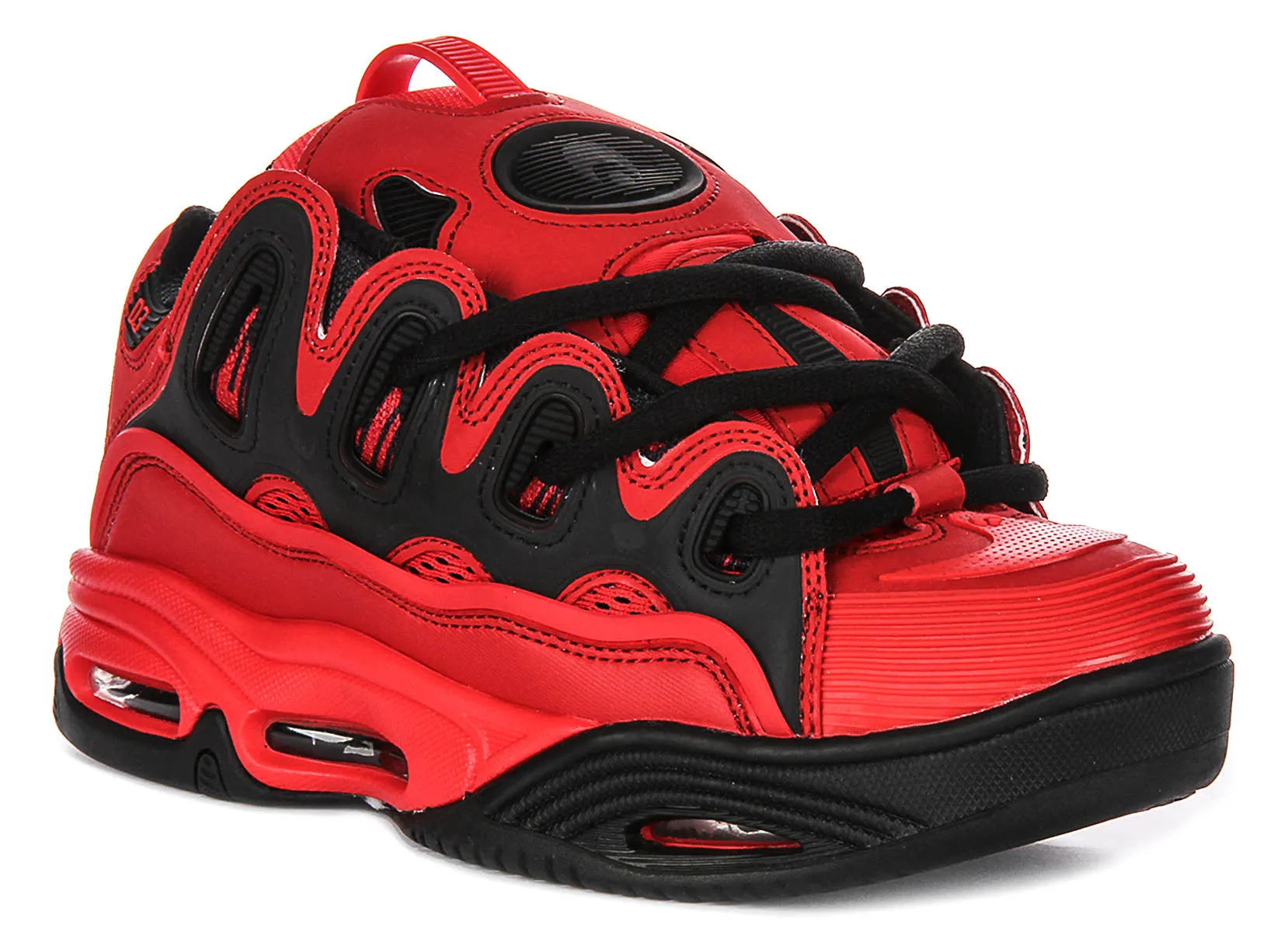 Smooth Finish Lifestyle Sport Osiris D3 2001 In Red Black For Men