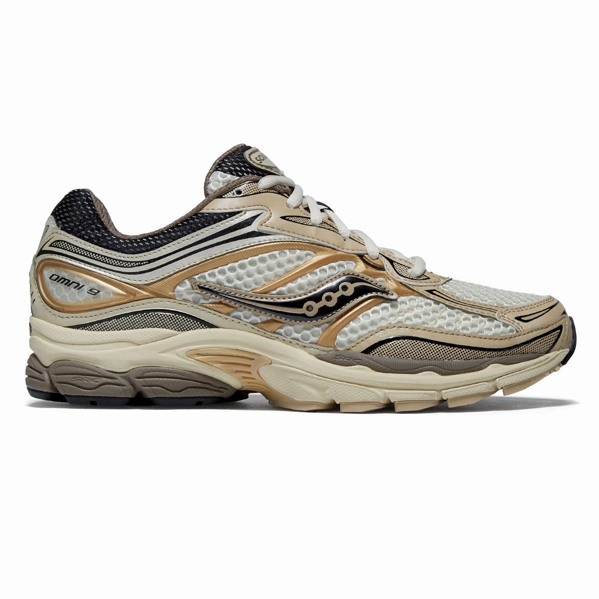 Saucony Progrid Omni 9 Shoes - Gold Synthetic - Upper short - term use shoes