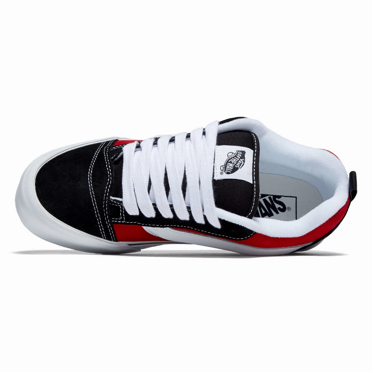 All Day Comfort Vans Knu Skool Shoes - Red/True White