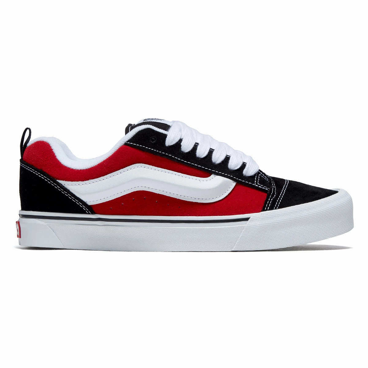 Vans Knu Skool Shoes - Red/True White soft fit