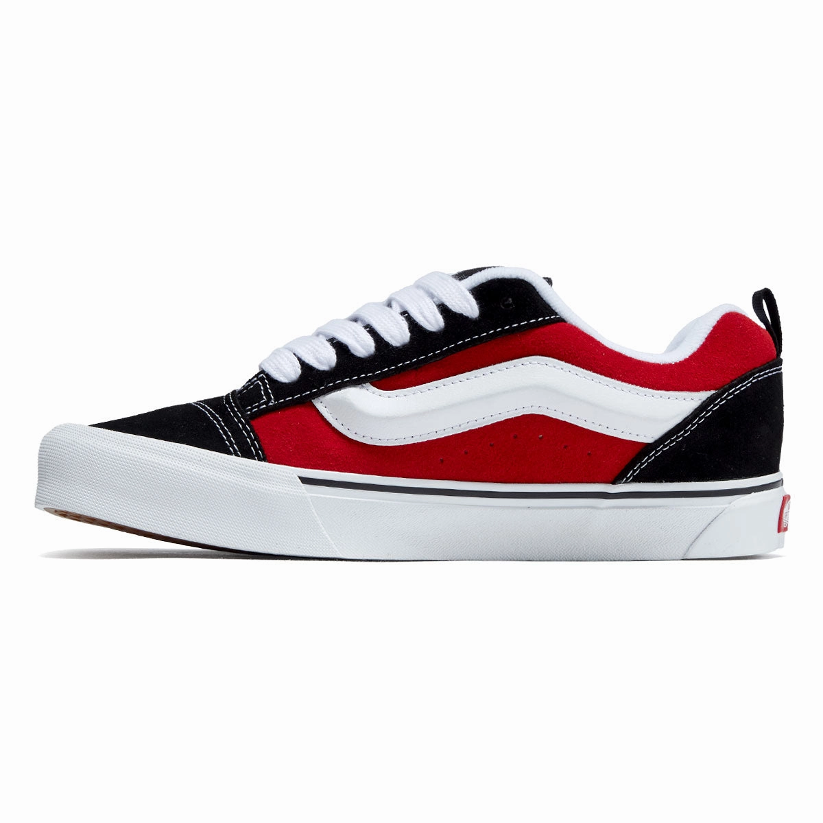 All Day Comfort Vans Knu Skool Shoes - Red/True White