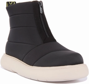Daily Casual Relax Ready Slip Toms Puffer Boot In Black For Women