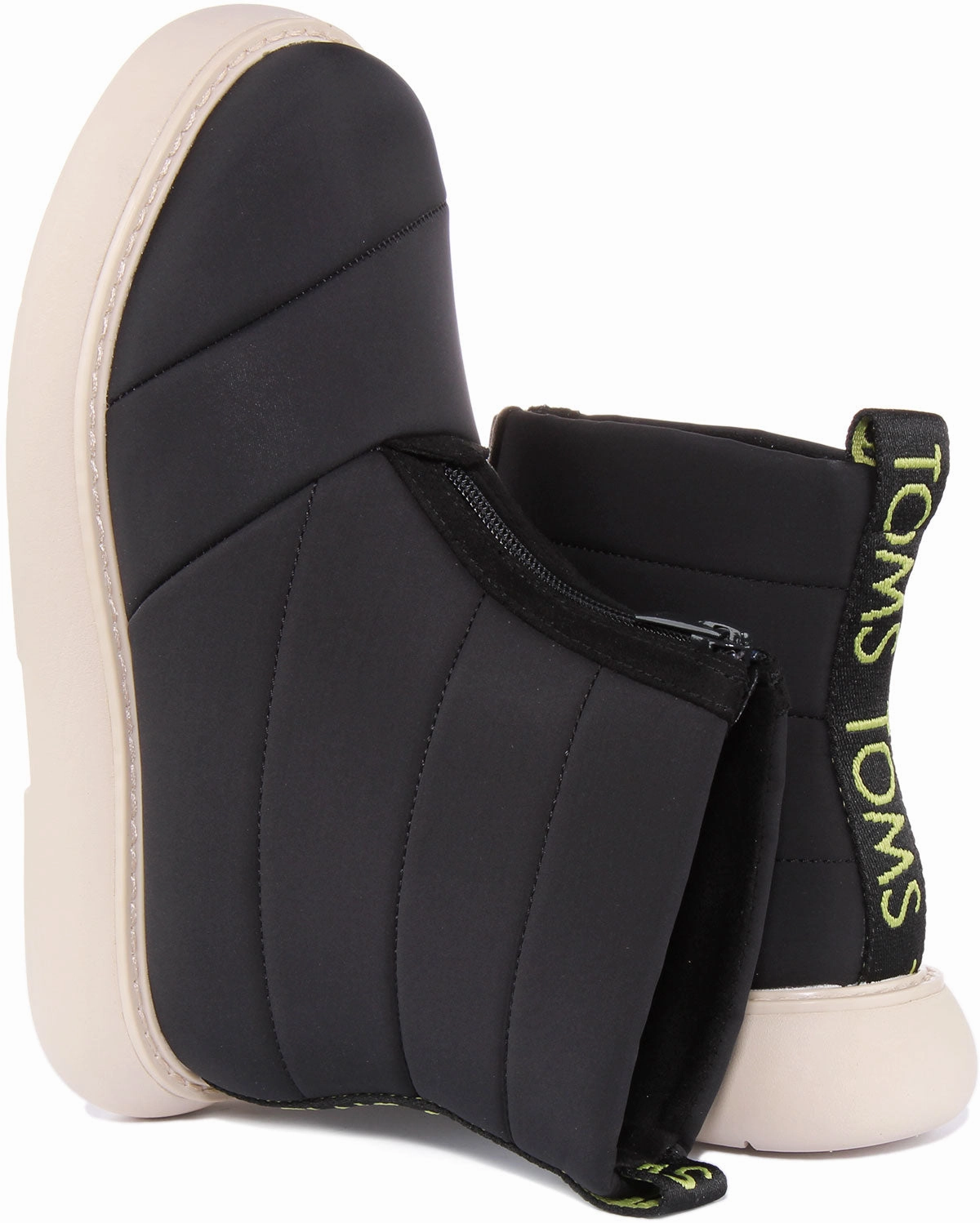 All Day Ease Toms Puffer Boot In Black For Women