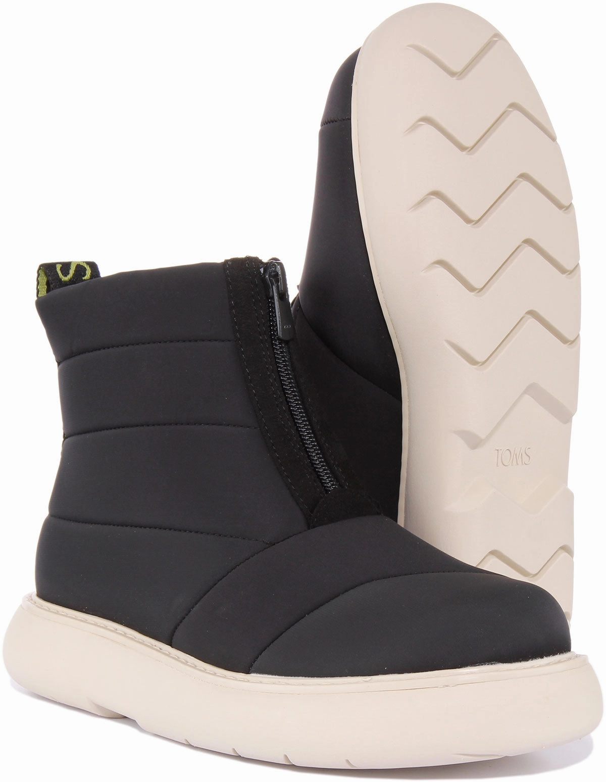 All Day Ease Toms Puffer Boot In Black For Women
