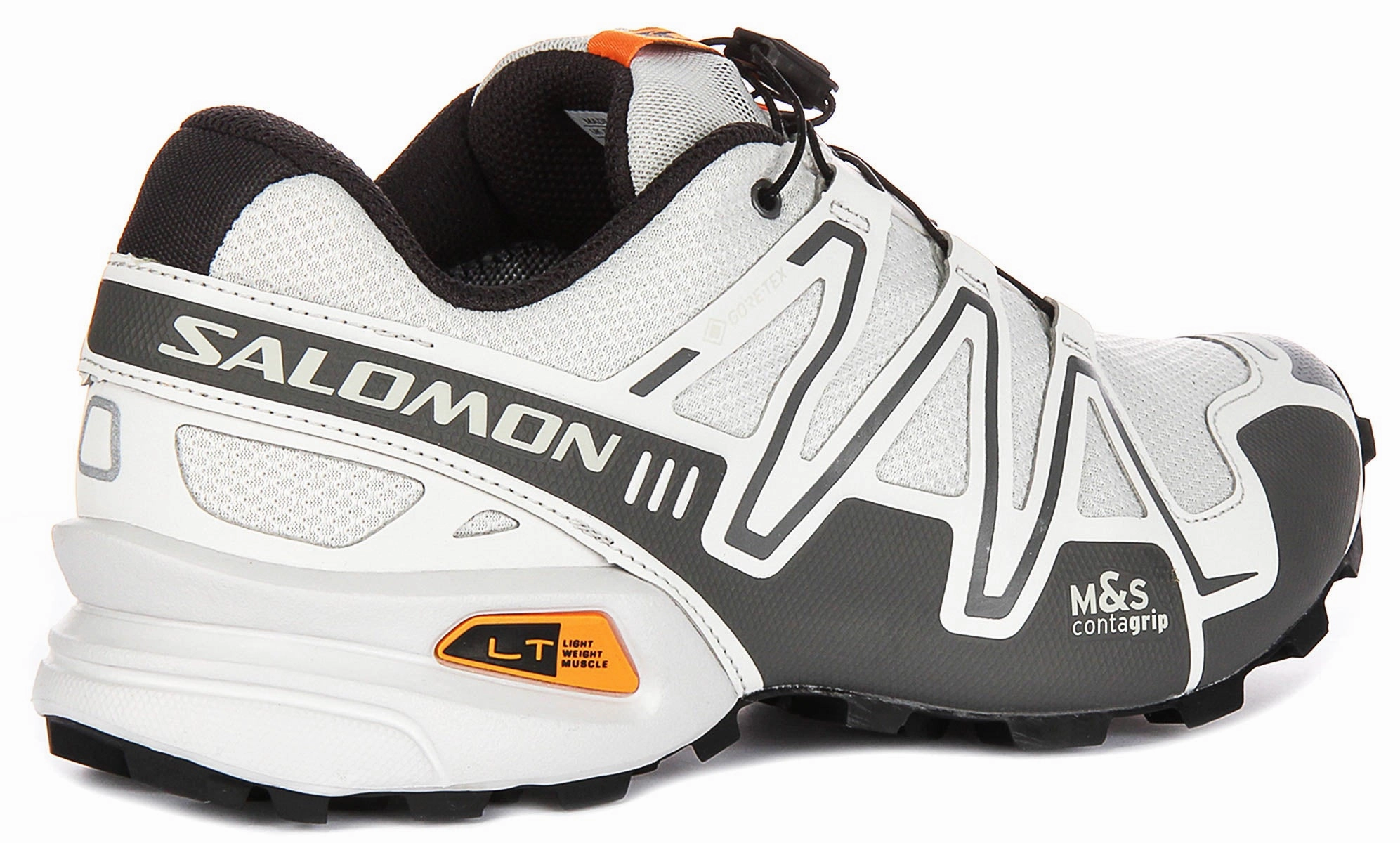 All-Day Stability Salomon Speedcross 3 Gortex In White Grey