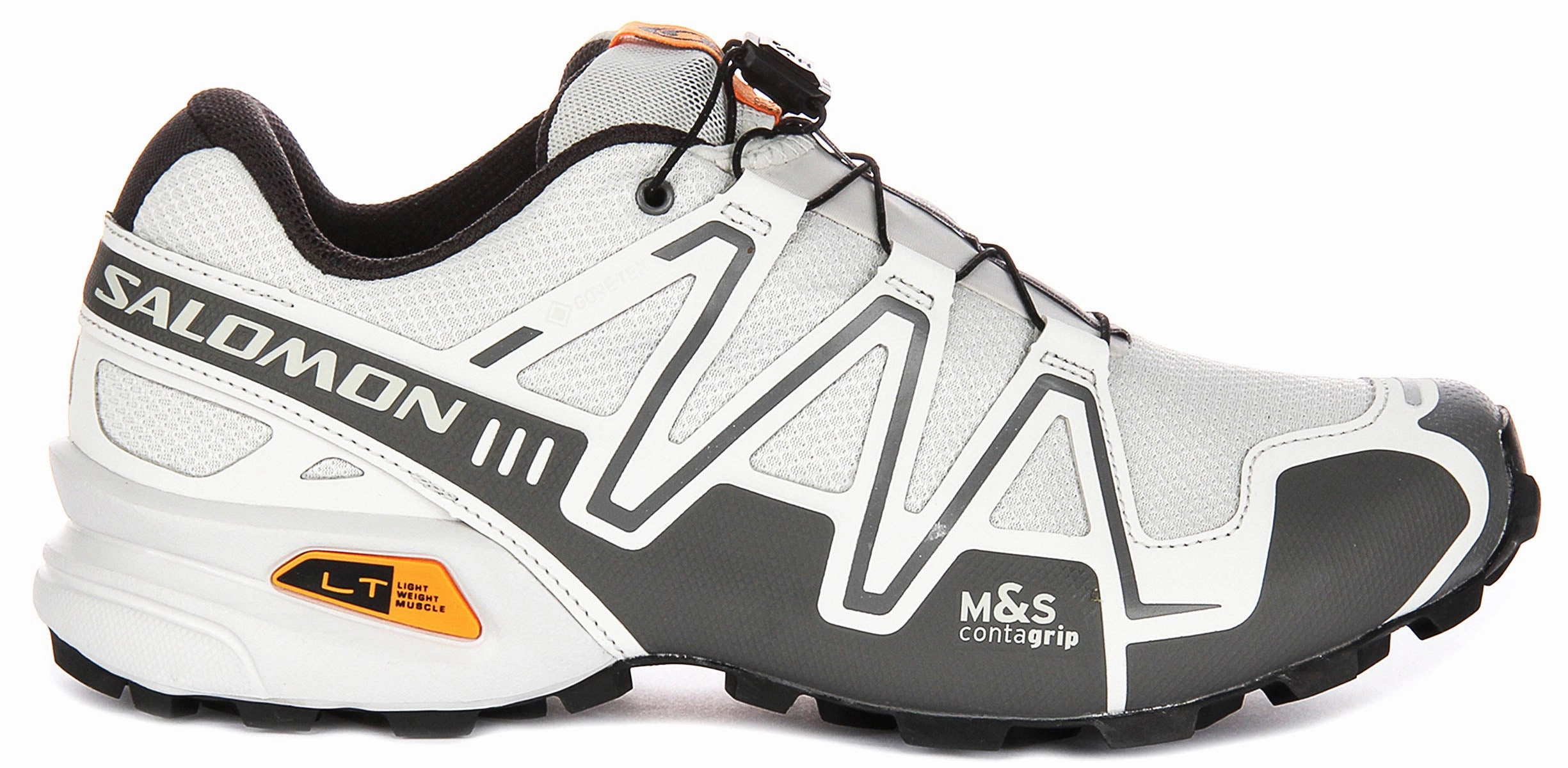 All-Day Stability Salomon Speedcross 3 Gortex In White Grey