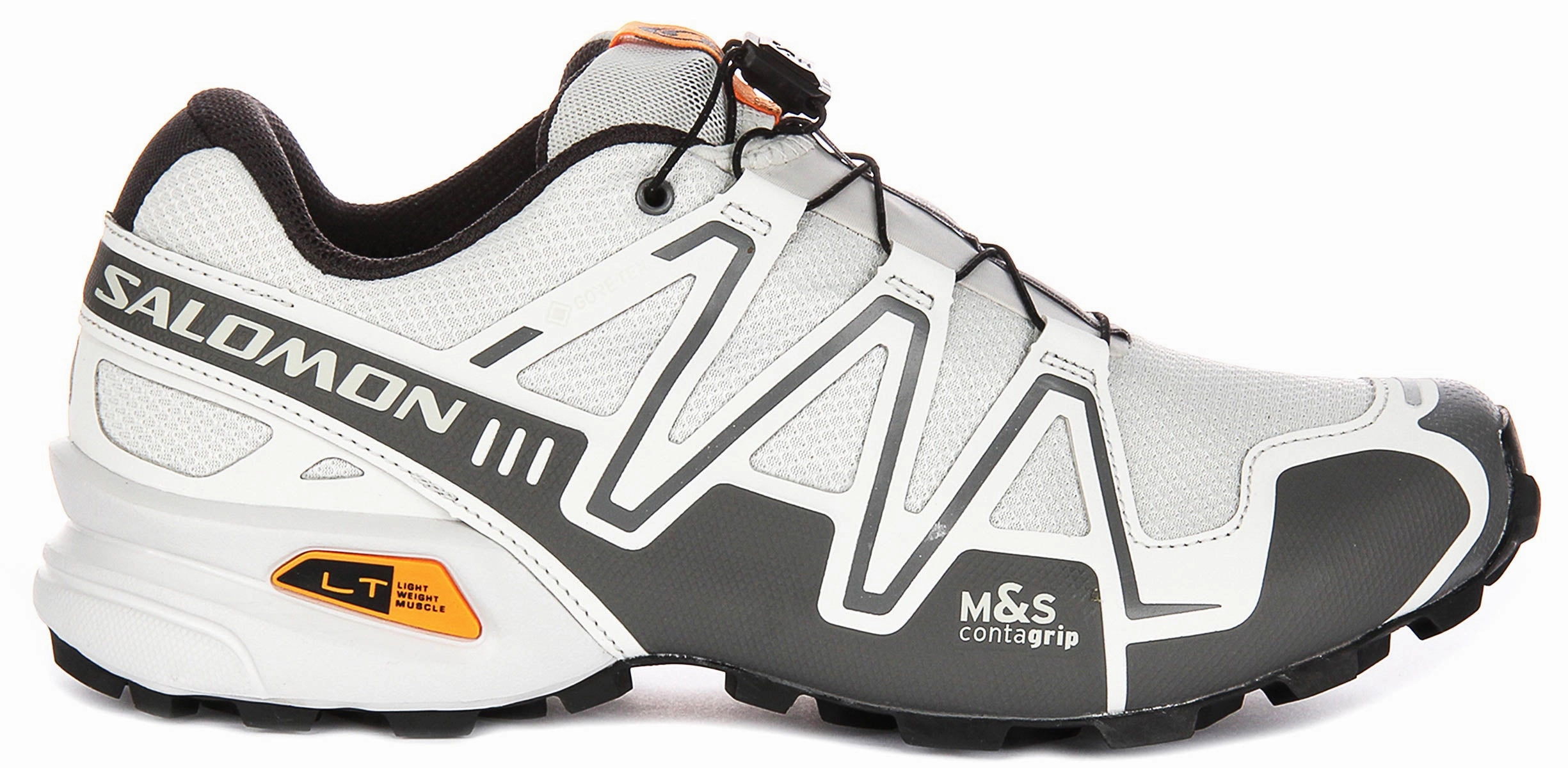 All-Day Stability Salomon Speedcross 3 Gortex In White Grey